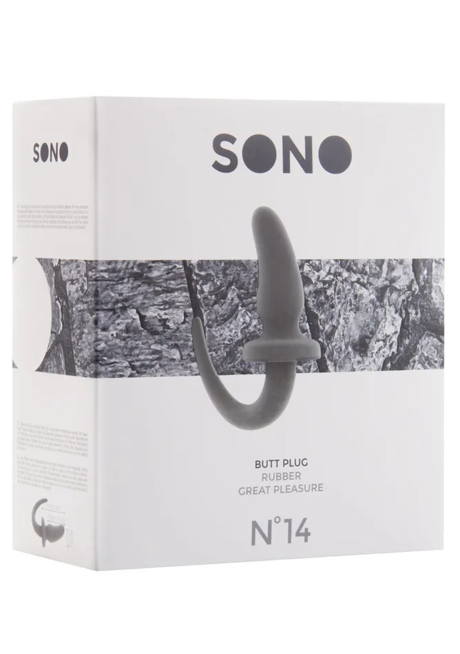 Sono No14 Butt Plug 4 Inch Grey Shots Sono Anal