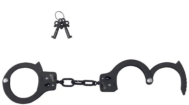 Anal Spartacus Black Single Lock Handcuffs Anal Spartacus Black Single Lock Handcuffs