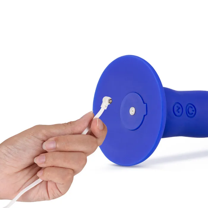 Blush Anal Impressions By Blush Santorini GSpot Blue 65Inch Long Rechargeable Vibrating Dildo With Suction Cup Base