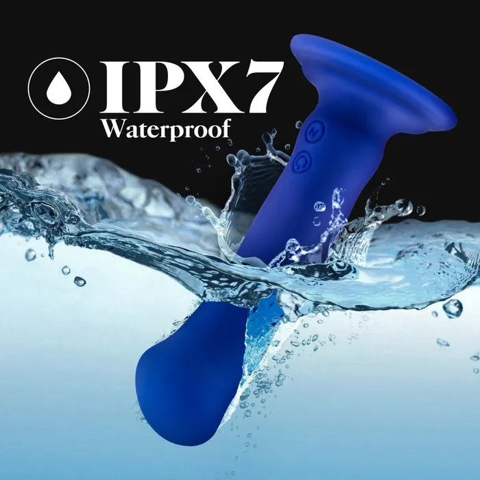 Blush Anal Impressions By Blush Santorini GSpot Blue 65Inch Long Rechargeable Vibrating Dildo With Suction Cup Base