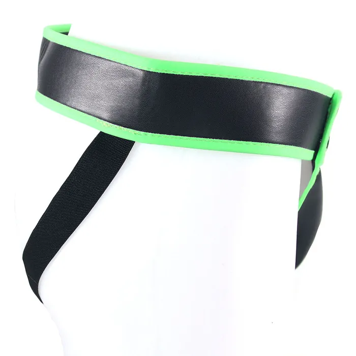 Ouch Glow In The Dark Striped Pouch Jock Strap XL Shots Toys Female Sex Toys Ouch Glow In The Dark Striped Pouch Jock Strap XL Shots Toys Female Sex Toys