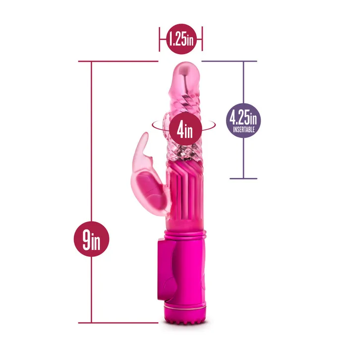 Sexy Things By Blush Romping Rabbit Fuchsia Inch Rabbit Vibrator Blush Vibrators