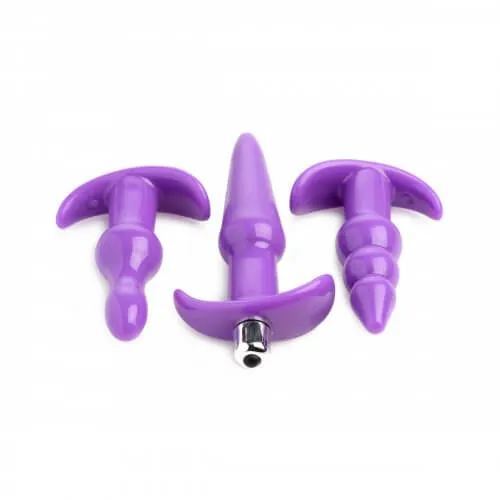 Trinity Vibes Vibrating Anal Plug Set Your Gateway to Backdoor Pleasure XR Brands Anal