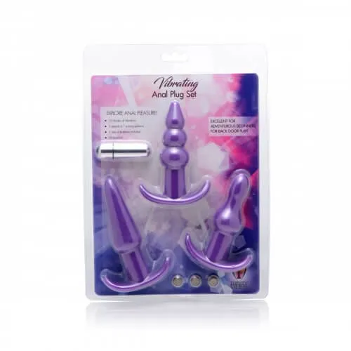 Trinity Vibes Vibrating Anal Plug Set Your Gateway to Backdoor Pleasure XR Brands Anal