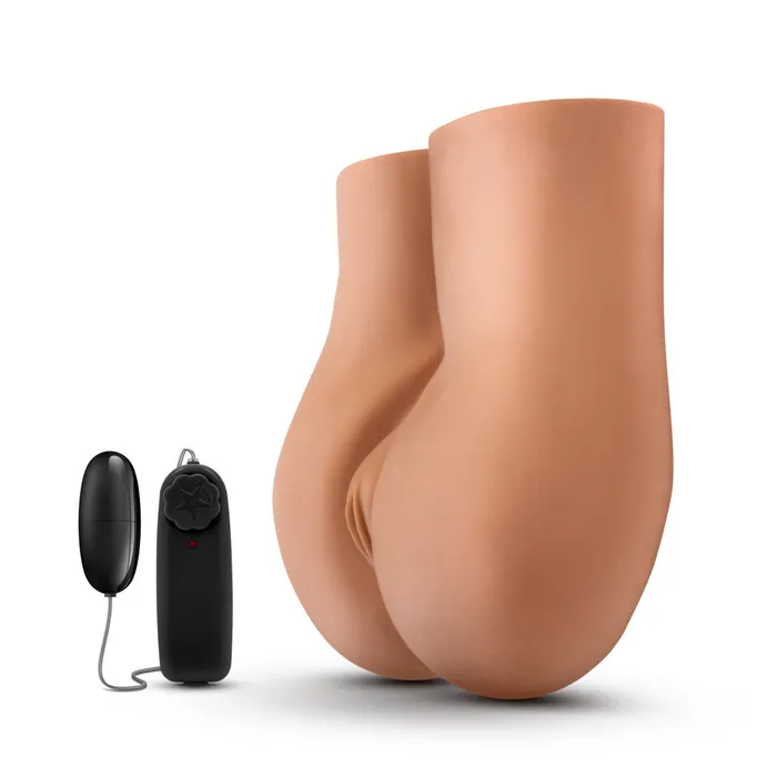 X5 Men By Blush Pound Me Deep Realistic Mocha Vibrating Masturbator Stroker Blush Male Sex Toys