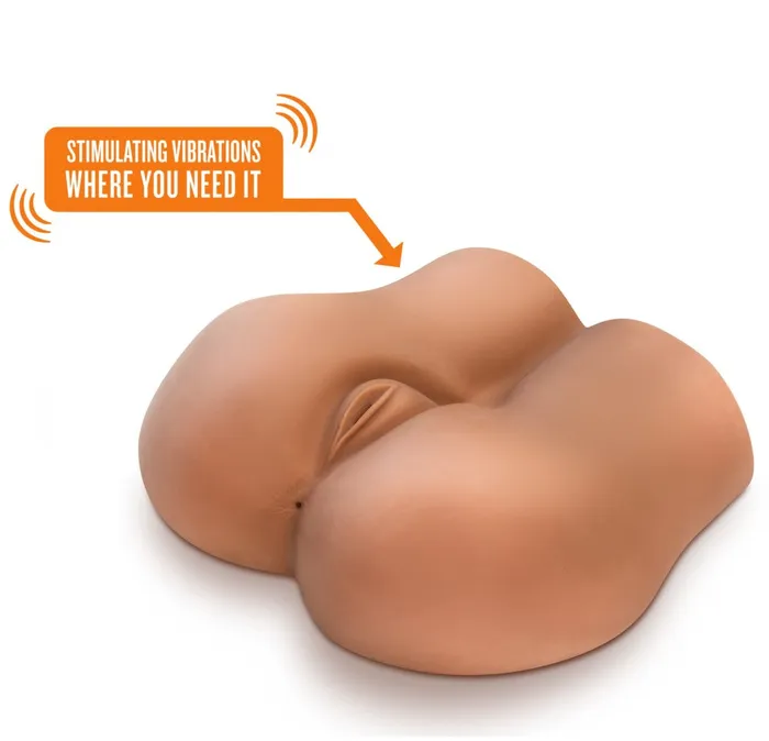 X5 Men By Blush Pound Me Deep Realistic Mocha Vibrating Masturbator Stroker Blush Male Sex Toys