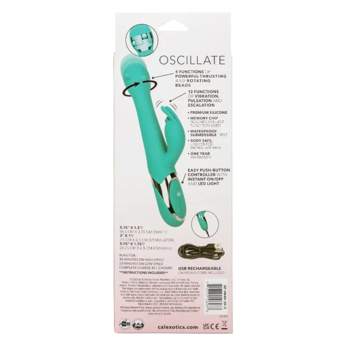 Enchanted Oscillate Turquoise Calexotics Vibrators Enchanted Oscillate Turquoise Calexotics Vibrators