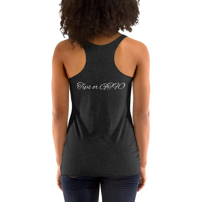 Orchid Toys Womens Racerback Tank White Font OrchidToyscom Vibrators