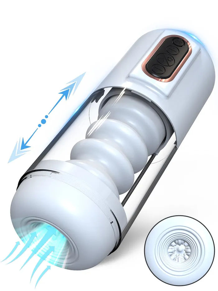 RANDY Male Sex Toys Randy 4 telescopic voice Automatic Telescopic Masturbator