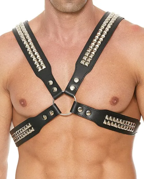 Shots America Female Sex Toys Shots Uomo Mens Pyramid Stud Body Harness Black Shots America Female Sex Toys Shots Uomo Mens Pyramid Stud Body Harness Black