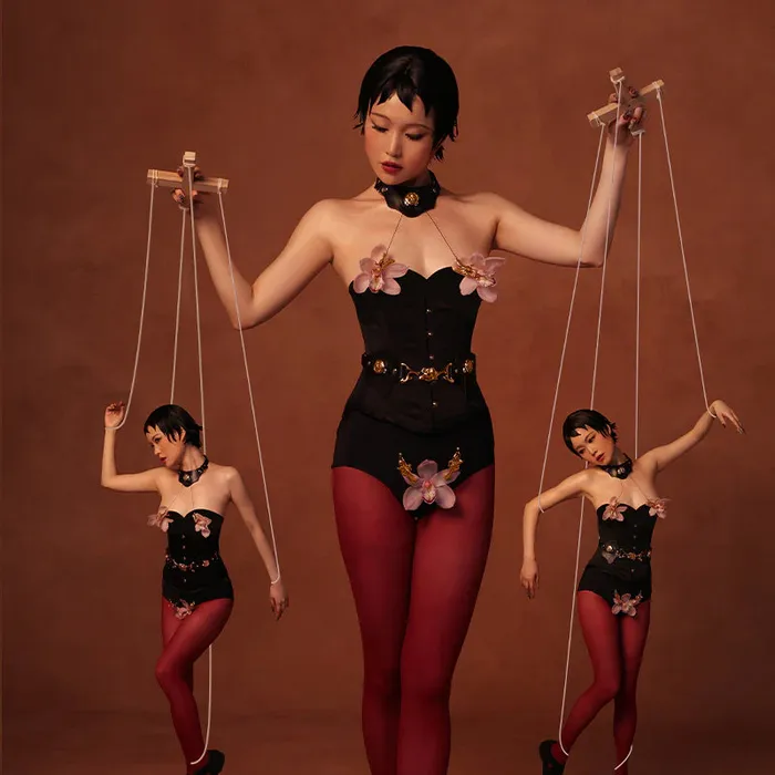 Upko Mystic Bond Collection Belt With Labia Extender Clamps UPKO Female Sex Toys