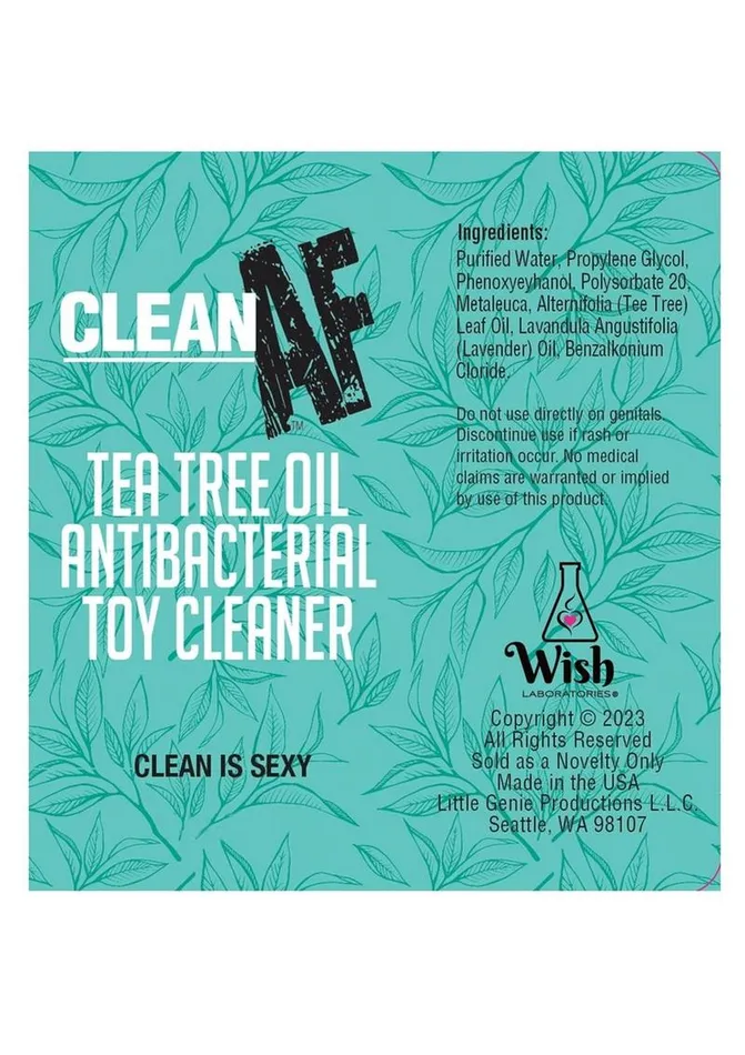 Couples AF Clean AF Sex Toy Cleaning Spray 2oz Tea Tree
