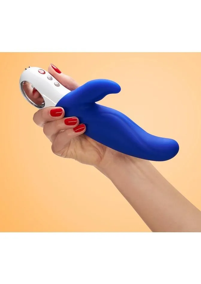 Fun Factory Female Sex Toys Lady Bi Silicone Vibrator with Clitoral Stimulator Ultramarine