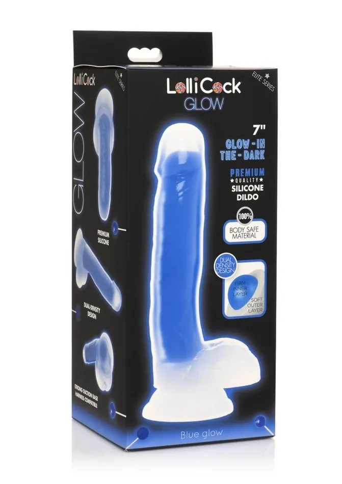 Lollicock Glow In The Dark Silicone Dildo with Balls Lollicock Female Sex Toys