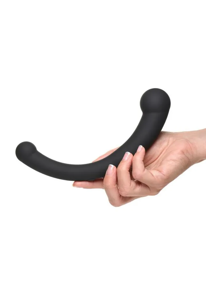 Master Series 10x VibraCrescent Rechargeable Silicone Vibrating Dual Ended Dildo Master Series Female Sex Toys