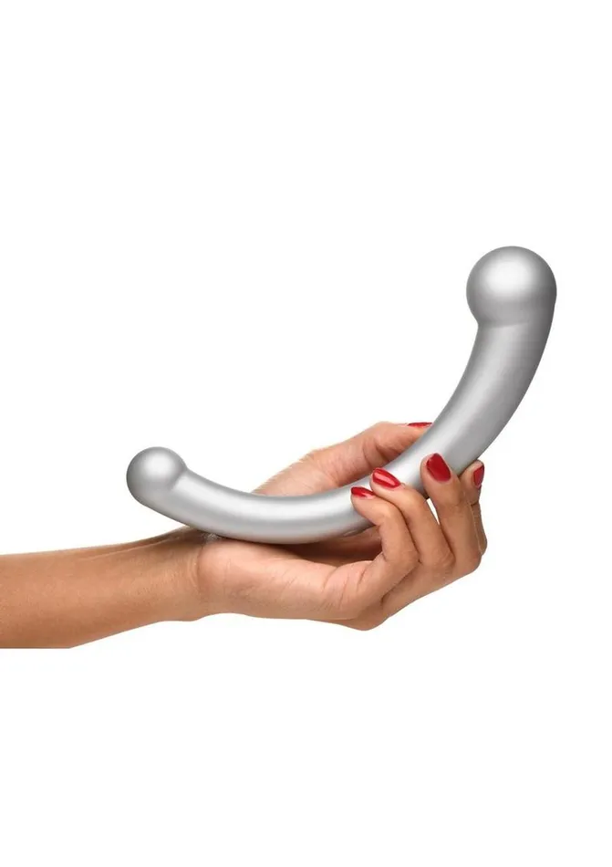 Master Series 10x VibraCrescent Rechargeable Silicone Vibrating Dual Ended Dildo Master Series Female Sex Toys