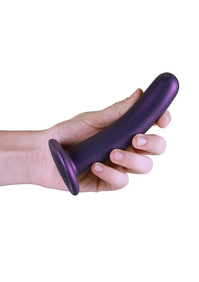 Ouch Female Sex Toys Ouch Smooth GSpot Silicone Dildo 6in Metallic