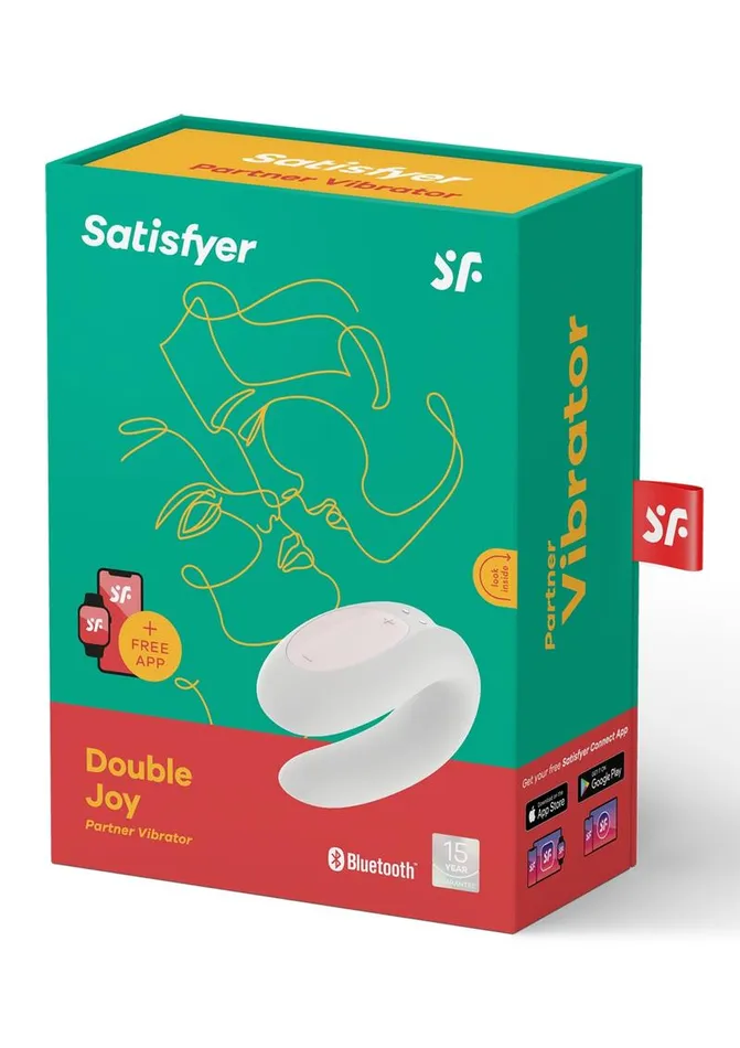 Satisfyer Double Joy Rechargeable Silicone Dual Stimulating Vibrator Satisfyer Female Sex Toys Satisfyer Double Joy Rechargeable Silicone Dual Stimulating Vibrator Satisfyer Female Sex Toys