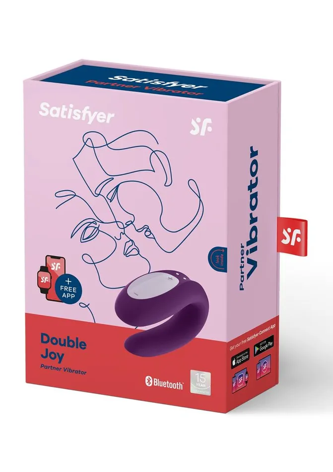 Satisfyer Double Joy Rechargeable Silicone Dual Stimulating Vibrator Satisfyer Female Sex Toys Satisfyer Double Joy Rechargeable Silicone Dual Stimulating Vibrator Satisfyer Female Sex Toys